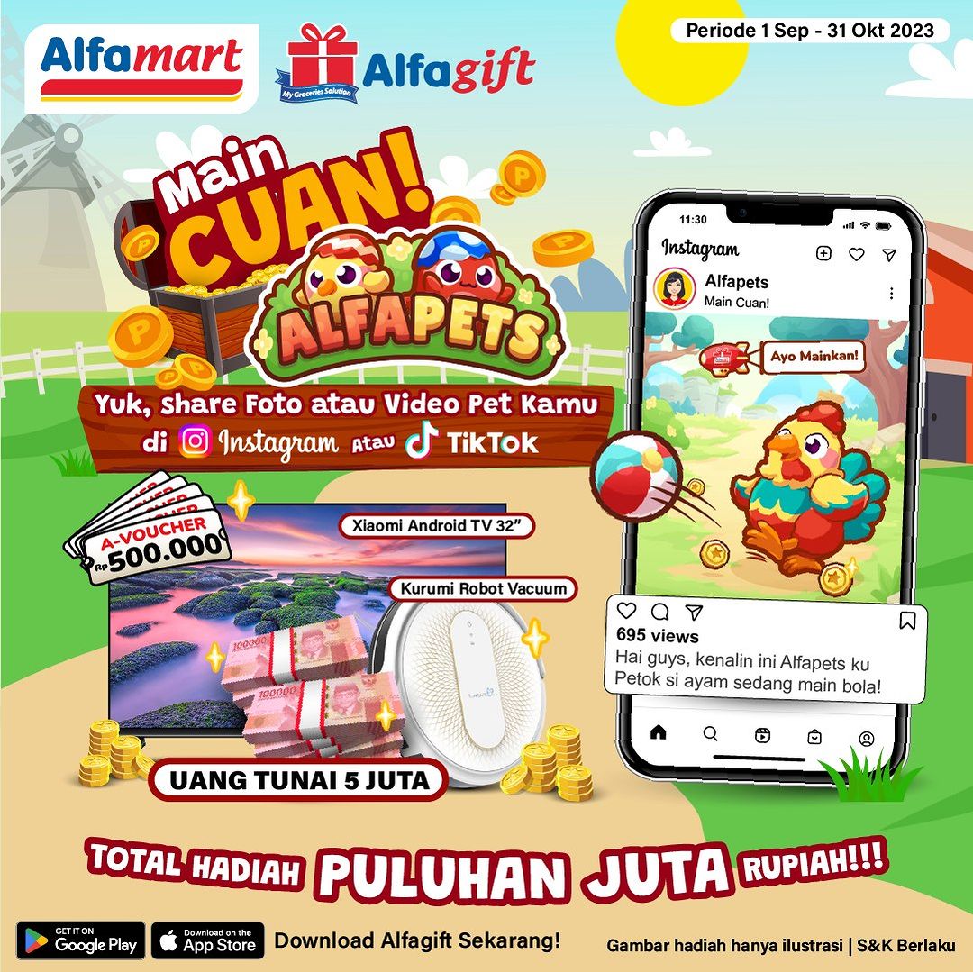 Bagikan Momen Main Cuan Alfapets Dapatkan Hadiah Puluhan Juta
