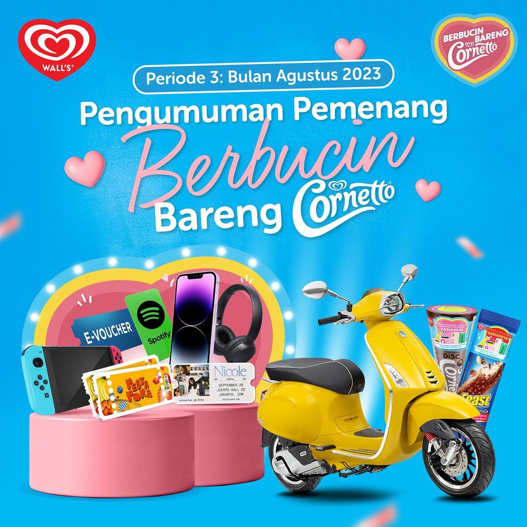 Daftar Undian Berbucin Bareng Cornetto Periode 3