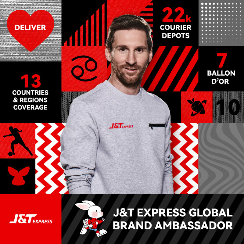 J&T Express Tunjuk Lionel Messi Sebagai Duta Merek Global