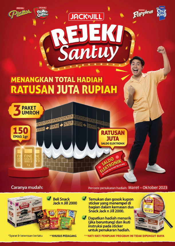 Cara Tukar Hadiah Promo Gosok Jack 'n Jill Rejeki Santuy