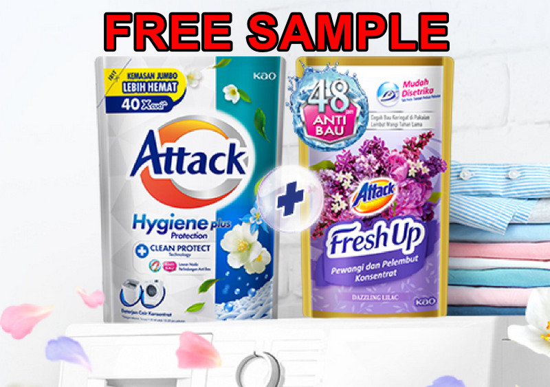 Cara Dapat Sampel Produk Gratis : Attack Fresh Up (Pelembut)