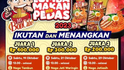 Event Lomba Makan Mie Pedas Boncabe di NAGA Swalayan