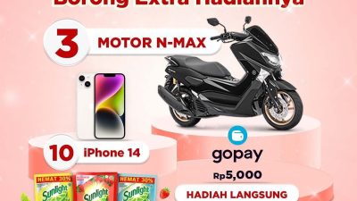 Cara Dapat Motor & iPhone 14 GRATIS di Promo Sunlight Extra