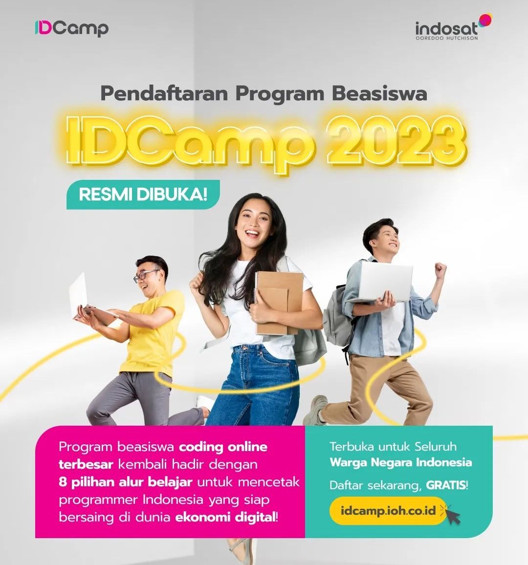 Beasiswa IDCamp 2023 Resmi Dibuka! Yuk Daftar Sekarang