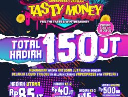 Undian Vapexpress x Vapelah Tasty Money Total Hadiah 150 JUTA